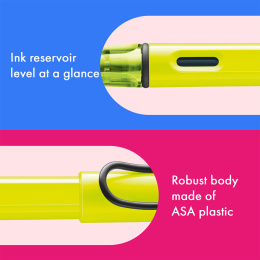 Safari Reservoar Neon Yellow i gruppen Pennor / Fine Writing / Reservoarpennor hos Pen Store (137577_r)