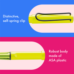 Safari Rollerball Neon Yellow i gruppen Pennor / Fine Writing / Rollerball hos Pen Store (137581)