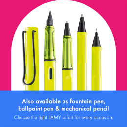 Safari Rollerball Neon Yellow i gruppen Pennor / Fine Writing / Rollerball hos Pen Store (137581)