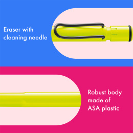 Safari Stiftpenna 0.5 Neon Yellow i gruppen Pennor / Skriva / Stiftpennor hos Pen Store (137582)