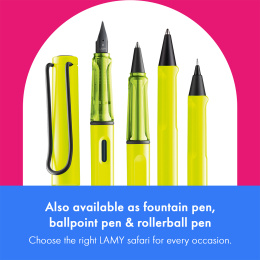 Safari Stiftpenna 0.5 Neon Yellow i gruppen Pennor / Skriva / Stiftpennor hos Pen Store (137582)