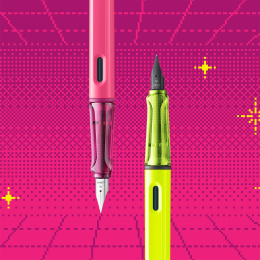 Safari Reservoar Neon Pink i gruppen Pennor / Fine Writing / Reservoarpennor hos Pen Store (137583_r)