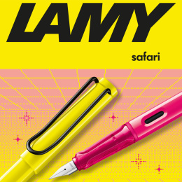 Safari Reservoar Neon Pink i gruppen Pennor / Fine Writing / Reservoarpennor hos Pen Store (137583_r)