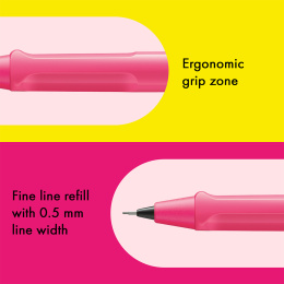 Safari Stiftpenna 0.5 Neon Pink i gruppen Pennor / Skriva / Stiftpennor hos Pen Store (137588)