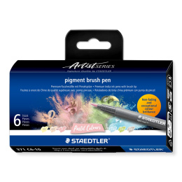 Pigment Arts Brush Pen 6-set Pastel i gruppen Pennor / Konstnärspennor / Penselpennor hos Pen Store (137611)