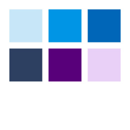 Pigment Arts Brush Pen 6-set Blue/Violet i gruppen Pennor / Konstnärspennor / Penselpennor hos Pen Store (137612)