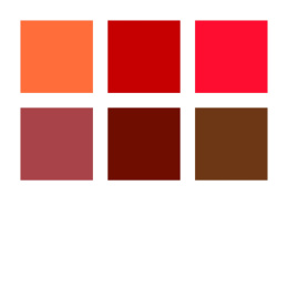 Pigment Arts Brush Pen 6-set Red/Brown i gruppen Pennor / Konstnärspennor / Penselpennor hos Pen Store (137617)