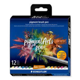 Pigment Arts Brush Pen 12-set Nature i gruppen Pennor / Konstnärspennor / Penselpennor hos Pen Store (137622)