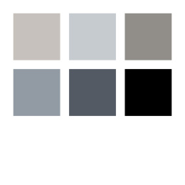 Pigment Arts Soft Brush Pen 6-set Grey i gruppen Pennor / Konstnärspennor / Penselpennor hos Pen Store (137626)