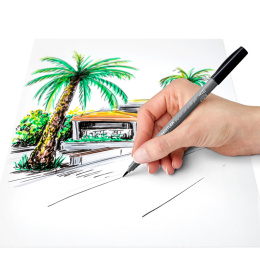 Pigment Arts Soft Brush Pen 6-set Grey i gruppen Pennor / Konstnärspennor / Penselpennor hos Pen Store (137626)