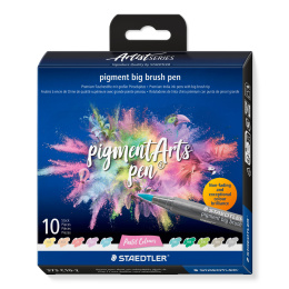 Pigment Arts Big Brush Pen 10-set Pastel i gruppen Pennor / Konstnärspennor / Penselpennor hos Pen Store (137628)