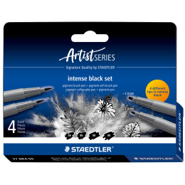 Pigment Arts Intense Black 4-set i gruppen Pennor / Konstnärspennor / Tuschpennor hos Pen Store (137634)