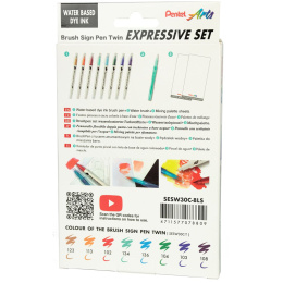Brush Sign Pen Twin Expressive Set i gruppen Pennor / Konstnärspennor / Penselpennor hos Pen Store (137668)
