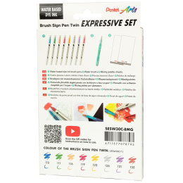 Brush Sign Pen Twin Expressive Set Manga i gruppen Pennor / Konstnärspennor / Penselpennor hos Pen Store (137669)