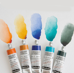 Horadam Aquarell Tub Wooden Box 12x20 ml i gruppen Konstnärsmaterial / Konstnärsfärger / Akvarellfärg / Akvarellfärg på tub hos Pen Store (137790)