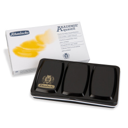Akademie Aquarell Half Pans 12-set i gruppen Konstnärsmaterial / Konstnärsfärger / Akvarellfärg / Akvarellfärg i kopp hos Pen Store (137800)