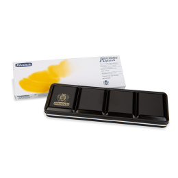 Akademie Aquarell Half Pans 12-set + 12 tomma i gruppen Konstnärsmaterial / Konstnärsfärger / Akvarellfärg / Akvarellfärg i kopp hos Pen Store (137801)