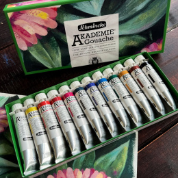 Akademie Gouache 12x20 ml i gruppen Konstnärsmaterial / Konstnärsfärger / Gouache hos Pen Store (137808)