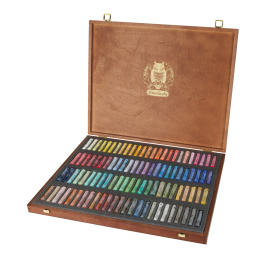 Soft Pastel Wooden Box 100-set i gruppen Konstnärsmaterial / Kritor och blyerts / Pastellkritor hos Pen Store (137811)