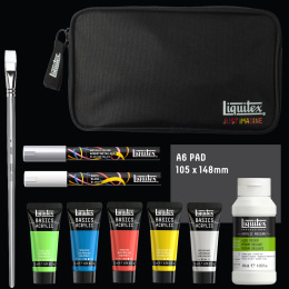 Akrylfärg Basics Mixed Media Set 5x22 ml i gruppen Konstnärsmaterial / Konstnärsfärger / Akrylfärg hos Pen Store (137827)