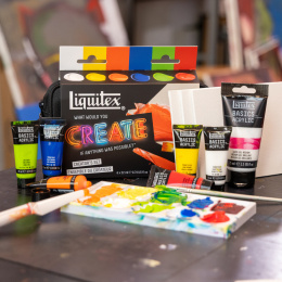 Akrylfärg Basics Creator's Set 6x22 ml i gruppen Konstnärsmaterial / Konstnärsfärger / Akrylfärg hos Pen Store (137828)