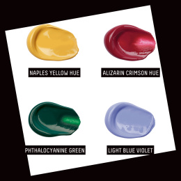 Akrylfärg Basics Gem Theory Set 4x118 ml i gruppen Konstnärsmaterial / Konstnärsfärger / Akrylfärg hos Pen Store (137832)