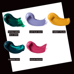 Akrylfärg Pro Heavy Body Gem Theory Set 5x22 ml i gruppen Konstnärsmaterial / Konstnärsfärger / Akrylfärg hos Pen Store (137834)