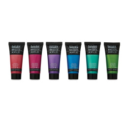 Akrylfärg Basics Metallic Set 6x22 ml i gruppen Konstnärsmaterial / Konstnärsfärger / Akrylfärg hos Pen Store (137836)