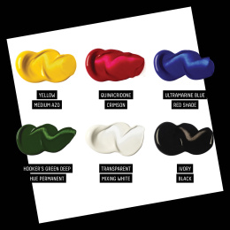 Akrylfärg Soft Body Mixing Set 6x22 ml i gruppen Konstnärsmaterial / Konstnärsfärger / Akrylfärg hos Pen Store (137837)