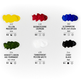 Akrylfärg Soft Body Mixing Set 6x22 ml i gruppen Konstnärsmaterial / Konstnärsfärger / Akrylfärg hos Pen Store (137837)