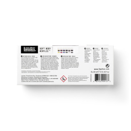 Akrylfärg Soft Body Mixing Set 6x22 ml i gruppen Konstnärsmaterial / Konstnärsfärger / Akrylfärg hos Pen Store (137837)