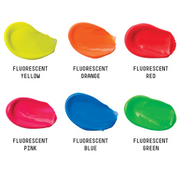 Akrylfärg Fluorescent Set Tubes 6x22 ml i gruppen Konstnärsmaterial / Konstnärsfärger / Akrylfärg hos Pen Store (137839)