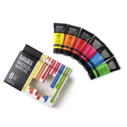 Akrylfärg Fluorescent Set Tubes 6x22 ml i gruppen Konstnärsmaterial / Konstnärsfärger / Akrylfärg hos Pen Store (137839)