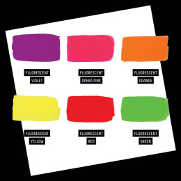 Gouachefärg Fluorescent Set 6x59 ml i gruppen Konstnärsmaterial / Konstnärsfärger / Gouache hos Pen Store (137842)