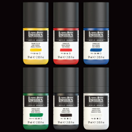Gouachefärg Primaries Set 6x59 ml i gruppen Konstnärsmaterial / Konstnärsfärger / Gouache hos Pen Store (137843)