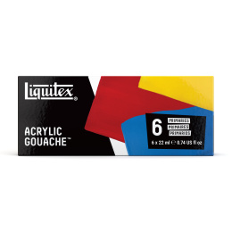 Gouachefärg Primaries Set 6x22 ml i gruppen Konstnärsmaterial / Konstnärsfärger / Gouache hos Pen Store (137844)