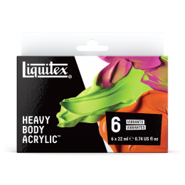 Akrylfärg Heavy Body Vibrant Set 6x22 ml i gruppen Konstnärsmaterial / Konstnärsfärger / Akrylfärg hos Pen Store (137846)