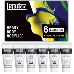 Akrylfärg Heavy Body Colour Set 6x22 ml i gruppen Konstnärsmaterial / Konstnärsfärger / Akrylfärg hos Pen Store (137847)