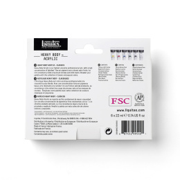 Akrylfärg Heavy Body Colour Set 6x22 ml i gruppen Konstnärsmaterial / Konstnärsfärger / Akrylfärg hos Pen Store (137847)