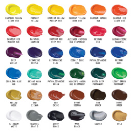 Akrylfärg Basics Set 36x22 ml i gruppen Konstnärsmaterial / Konstnärsfärger / Akrylfärg hos Pen Store (137848)