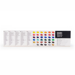Akrylfärg Basics Set 36x22 ml i gruppen Konstnärsmaterial / Konstnärsfärger / Akrylfärg hos Pen Store (137848)