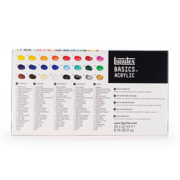 Akrylfärg Basics Set 24x22 ml i gruppen Konstnärsmaterial / Konstnärsfärger / Akrylfärg hos Pen Store (137849)