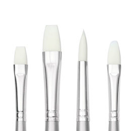 Syntetpensel Akryl Long Handle 4-pack i gruppen Konstnärsmaterial / Penslar / Syntetpenslar hos Pen Store (137851)