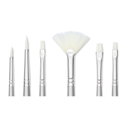 Syntetpensel Akryl Short Handle 6-pack i gruppen Konstnärsmaterial / Penslar / Syntetpenslar hos Pen Store (137853)