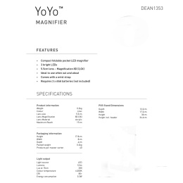 YoYo Magnifier Sky Blue i gruppen Skapande & Hobby / Hobbytillbehör / Belysning hos Pen Store (137929)