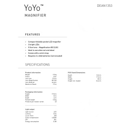 YoYo Magnifier Lilac i gruppen Skapande & Hobby / Hobbytillbehör / Belysning hos Pen Store (137931)