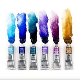 Professional Akvarellfärg Tub 5 ml Granualation 6-set i gruppen Konstnärsmaterial / Konstnärsfärger / Akvarellfärg / Akvarellfärg på tub hos Pen Store (138001)