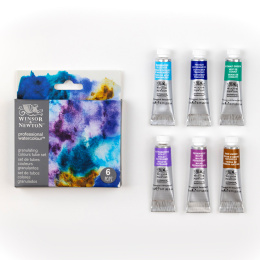 Professional Akvarellfärg Tub 5 ml Granualation 6-set i gruppen Konstnärsmaterial / Konstnärsfärger / Akvarellfärg / Akvarellfärg på tub hos Pen Store (138001)