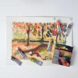 Professional Akvarellfärg Tub 5 ml Rich Earth 6-set i gruppen Konstnärsmaterial / Konstnärsfärger / Akvarellfärg / Akvarellfärg på tub hos Pen Store (138002)