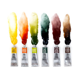 Professional Akvarellfärg Tub 5 ml Rich Earth 6-set i gruppen Konstnärsmaterial / Konstnärsfärger / Akvarellfärg / Akvarellfärg på tub hos Pen Store (138002)